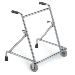 DEAMBULATORE FISSO - 2 RUOTE ANTERIORI - altezza regolabile - peso 4,5kg - portata 100kg