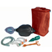 KIT PALLONE RIANIMATORE A DOPPIA CAMERA IN SACCA - completo di accessori - adulti
